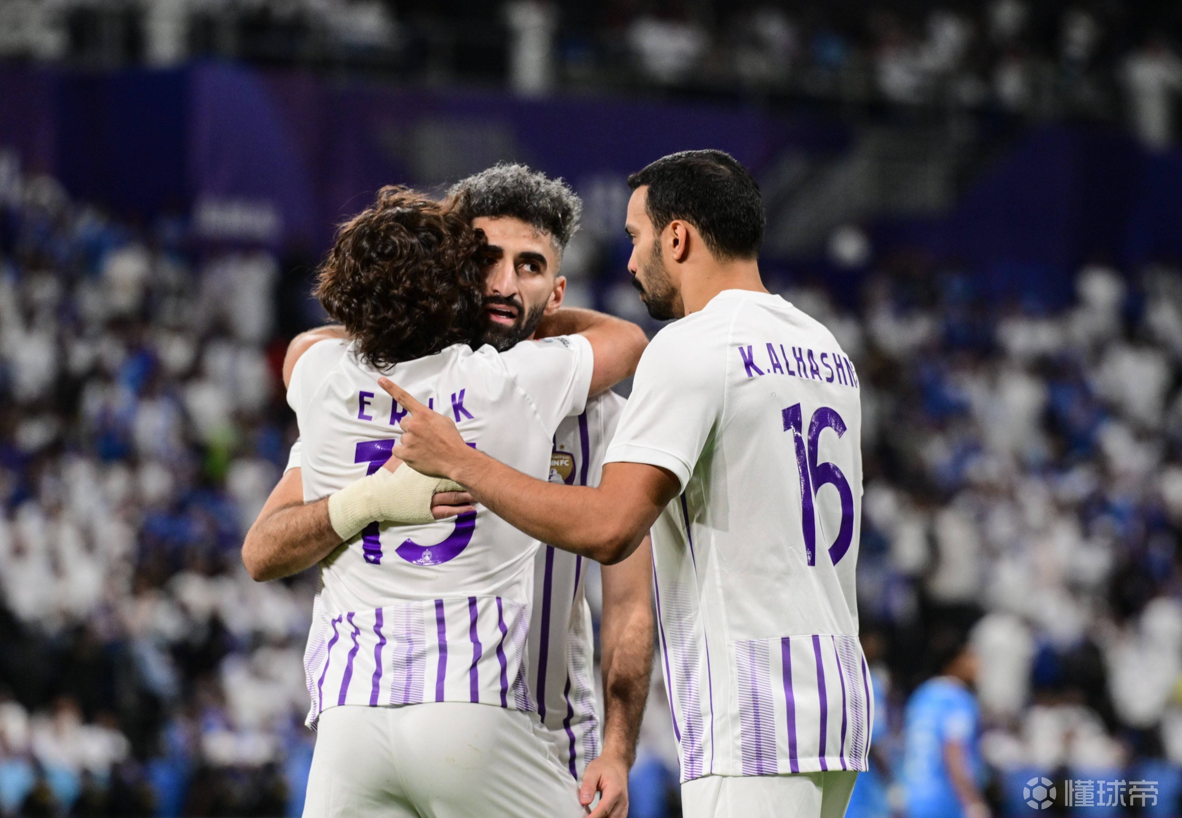 关于阿尔艾因队员表现出色，为球队在比赛中取得优势的信息